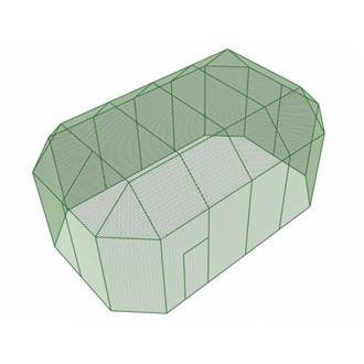 voliera TORINO cm. 542 X 342 H.265